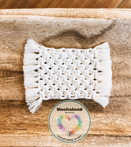 Macrame Square Coasters