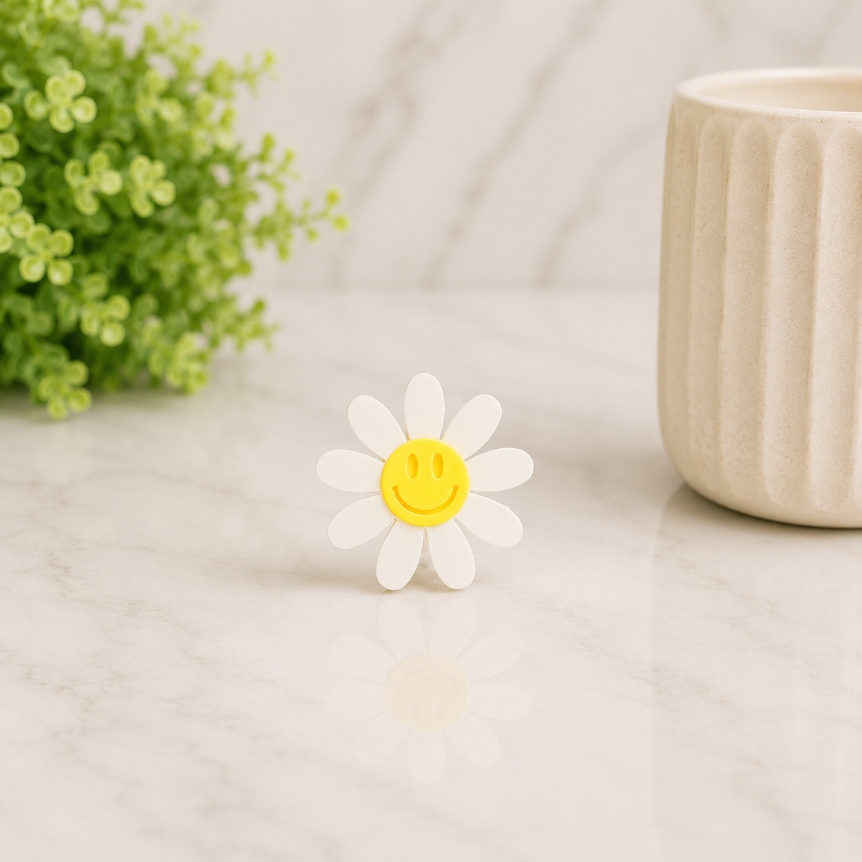 White Daisy | 3D Printed Straw Topper