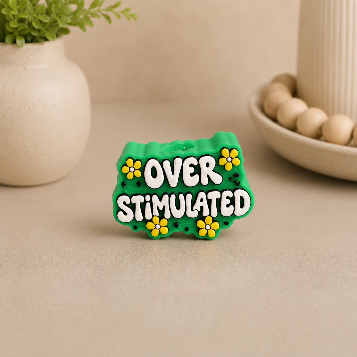 Overstimulated Floral | 3D Printed Straw Topper