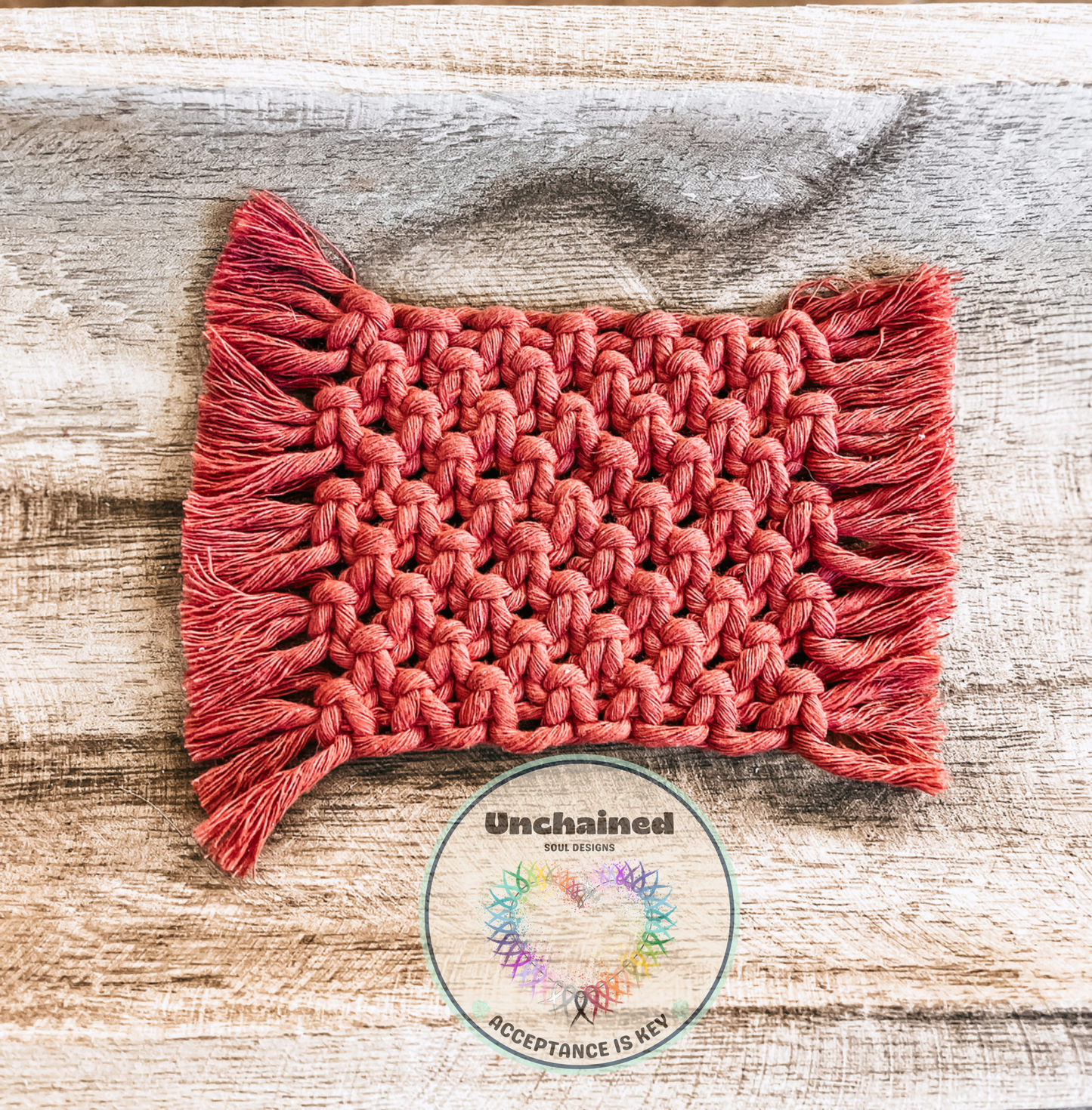 Macrame Square Coasters