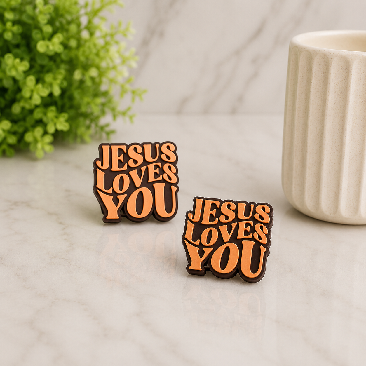 Jesus Loves You | 3D Printed Straw Topper