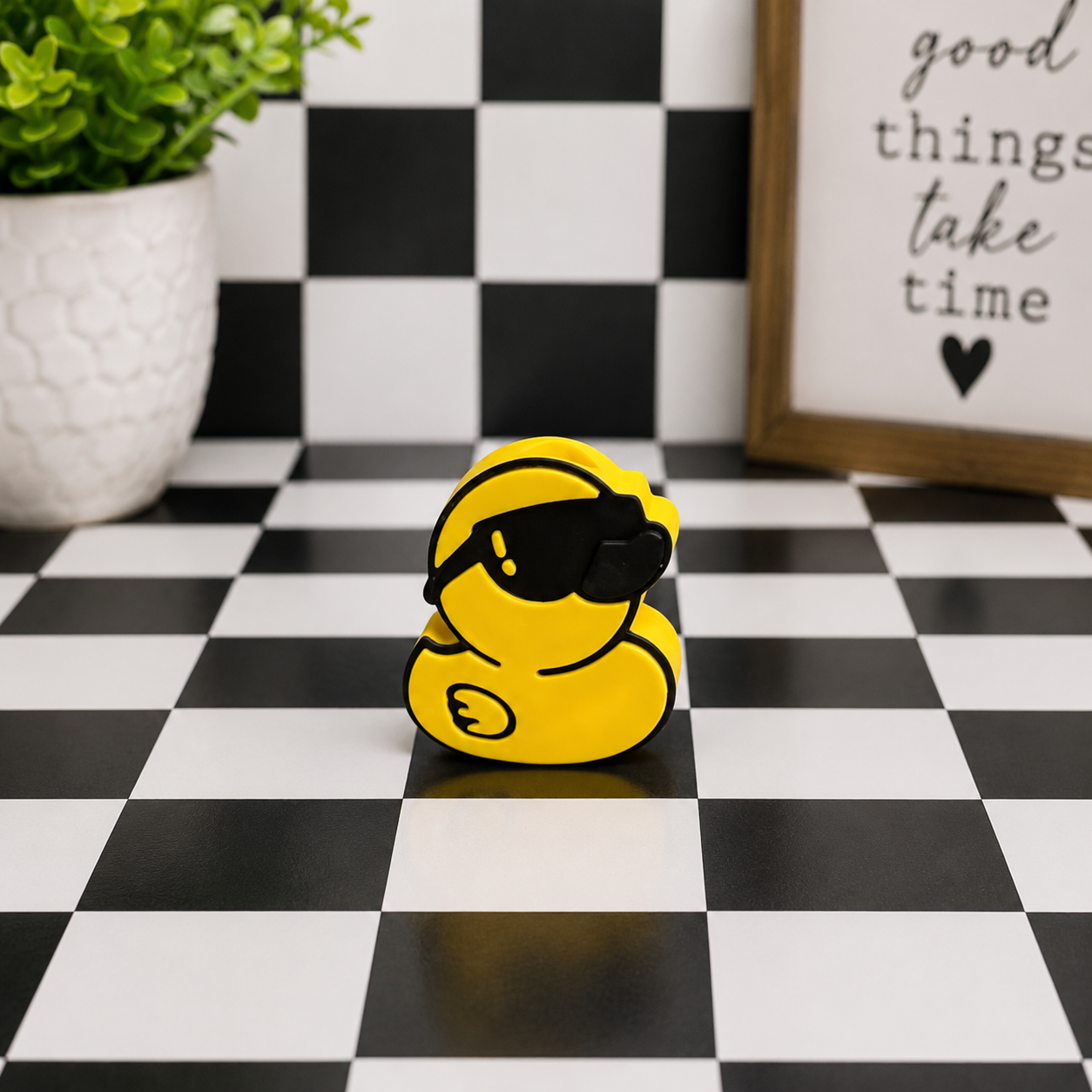 'Cool' Duck | 3D Printed Straw Topper