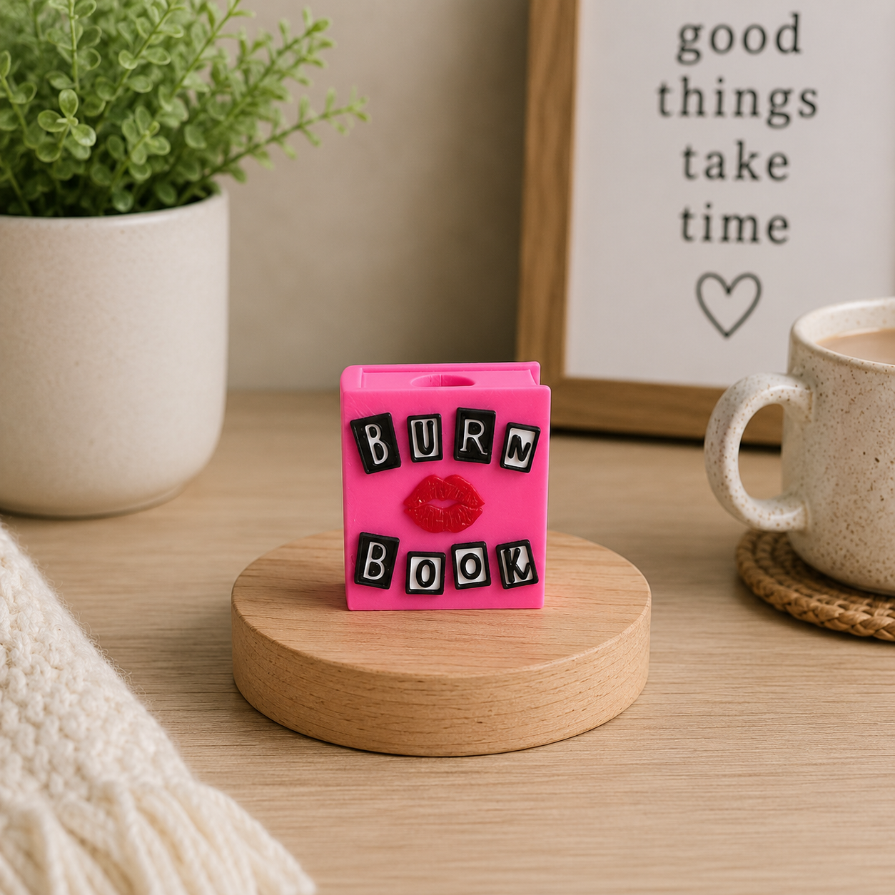 Pink Book | 3D Printed Straw Topper