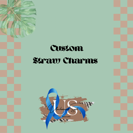 Custom Straw Charms
