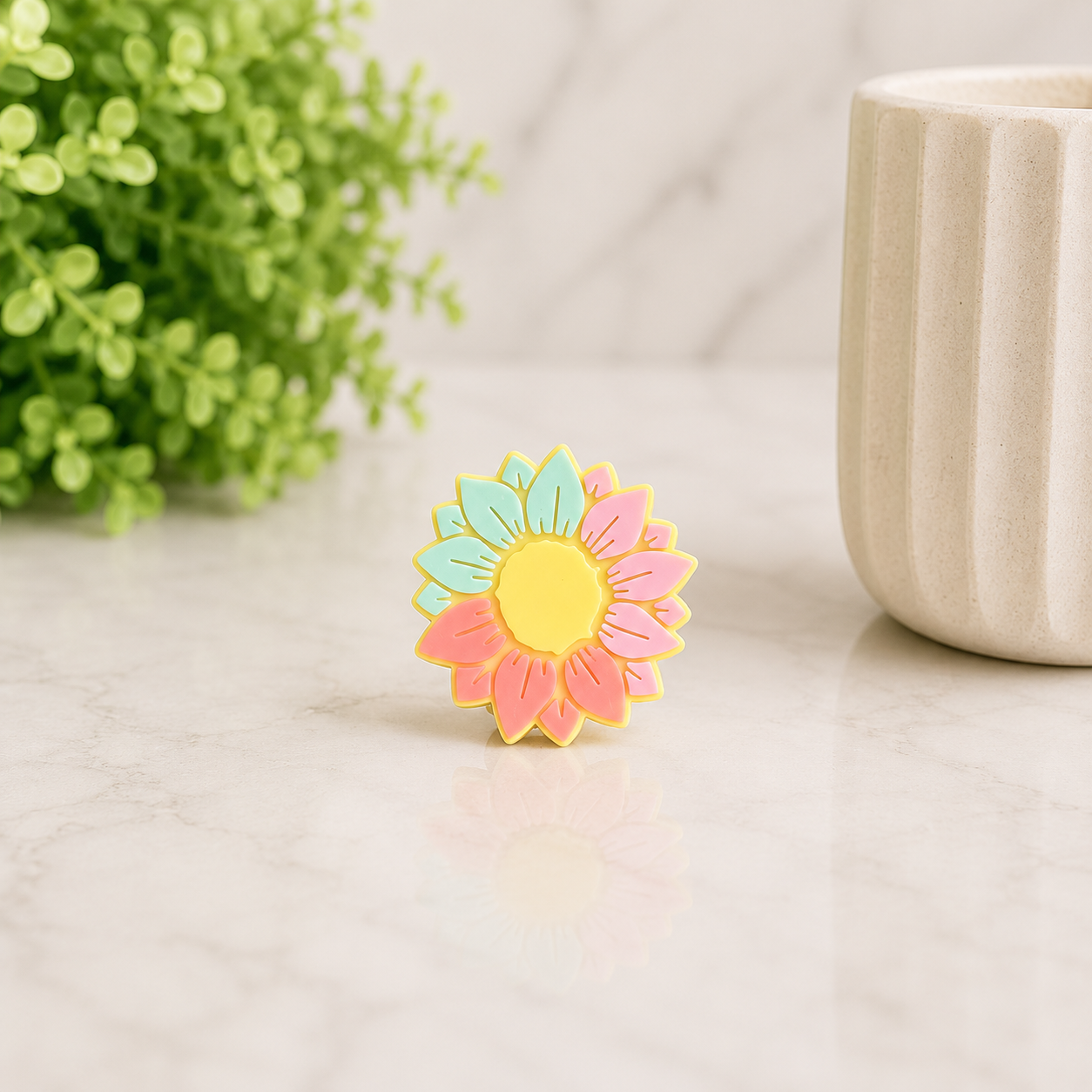 Colorful Flower | 3D Printed Straw Topper