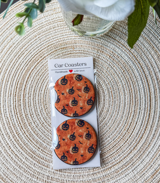 Pumpkin Car Coaster