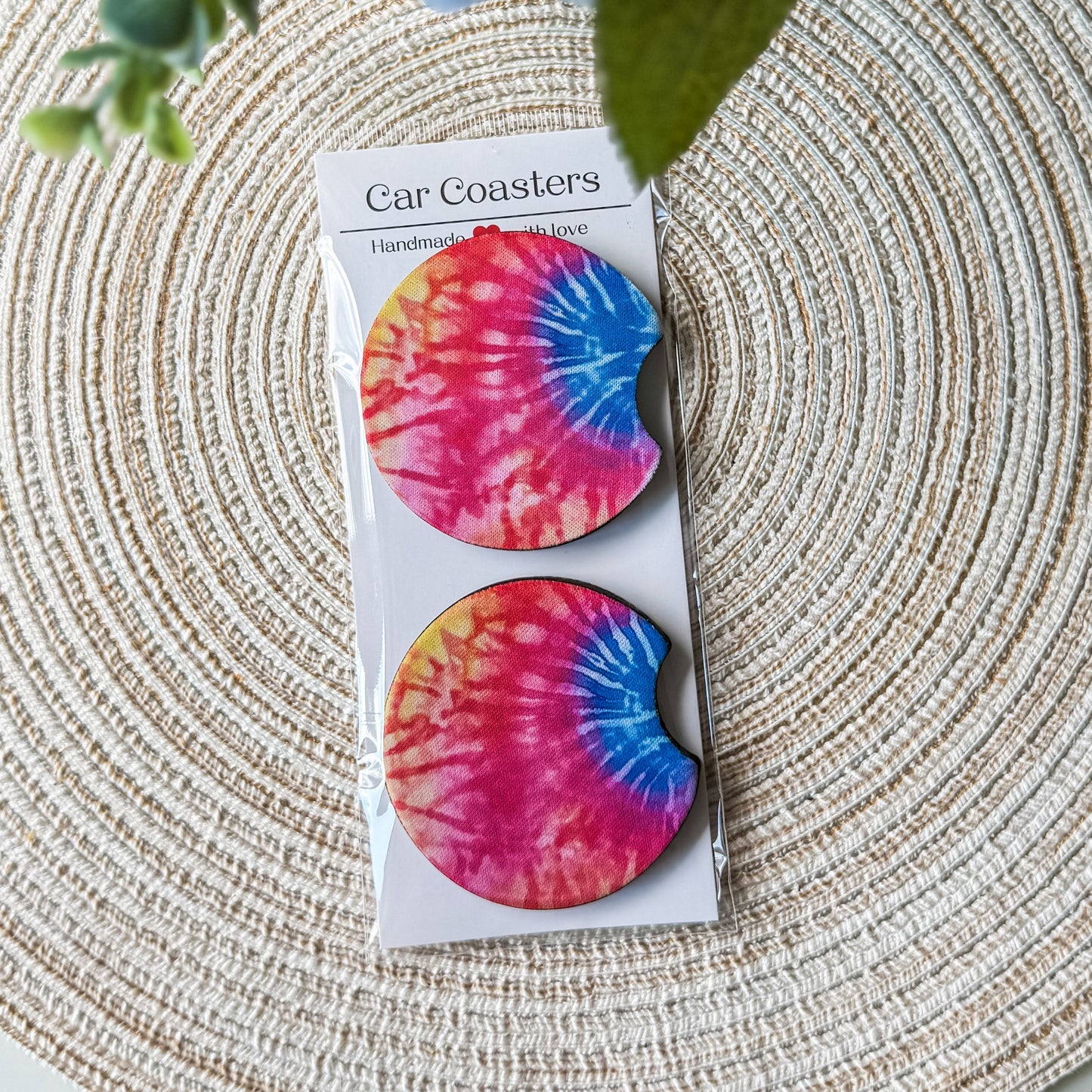 Tie Dye | Car Coaster Set