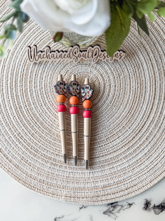 Groovy Ghost| Beaded Pen