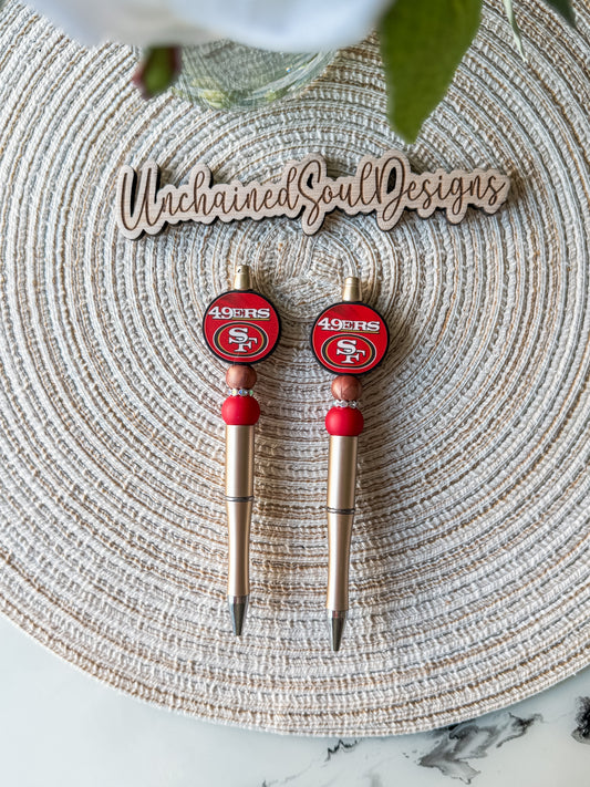 Forty Niners Beaded Pen
