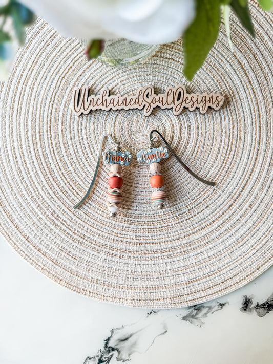 Boho Mama and Boho Auntie| Beaded Bookmark