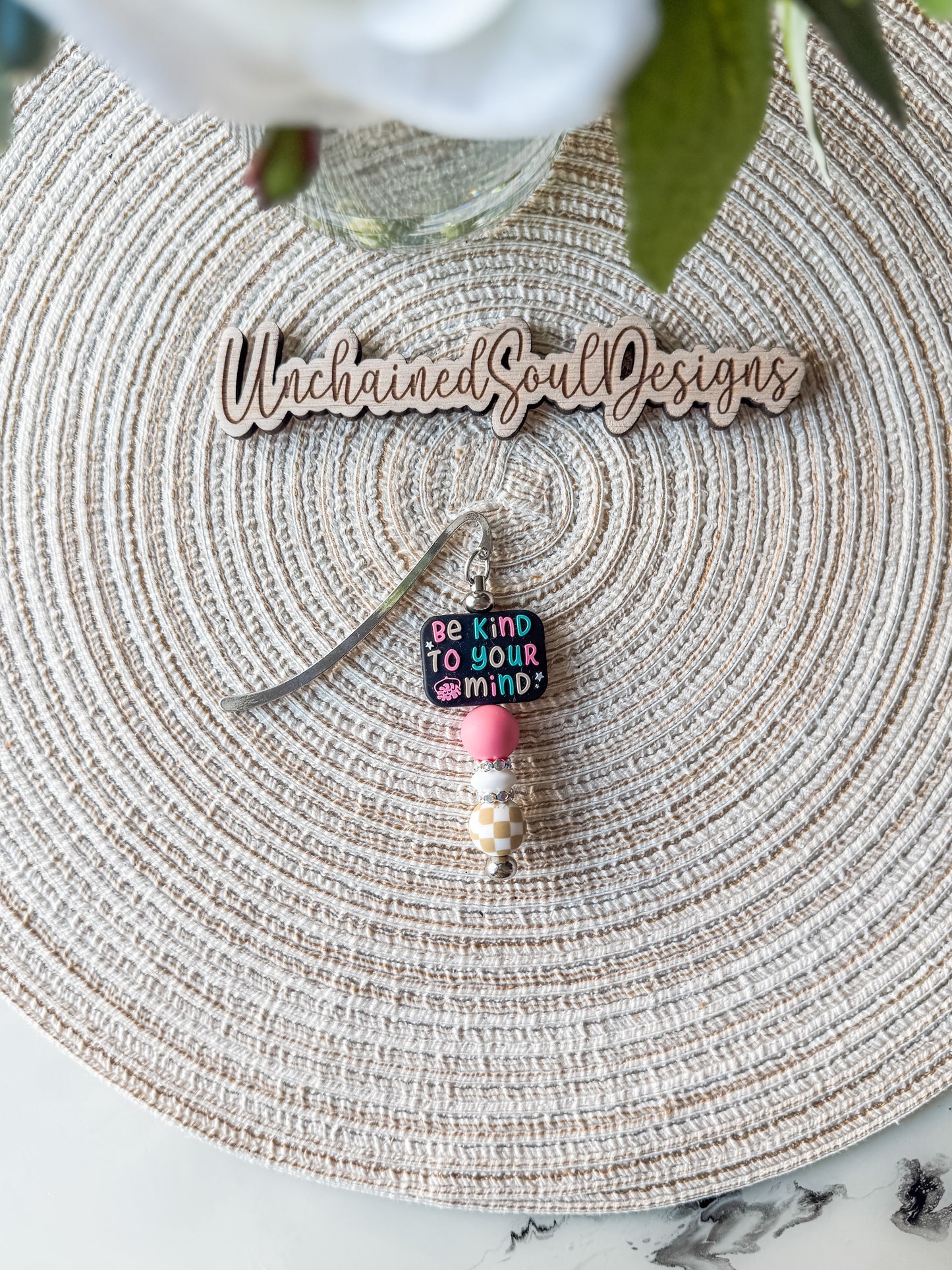 Be Kind to your Mind| Beaded Bookmark