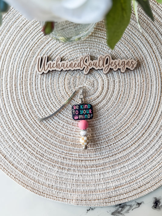 Be Kind to your Mind| Beaded Bookmark