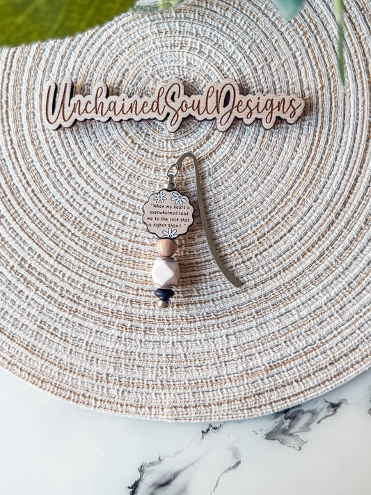 When my Heart is Overwhelmed…| Beaded Bookmark