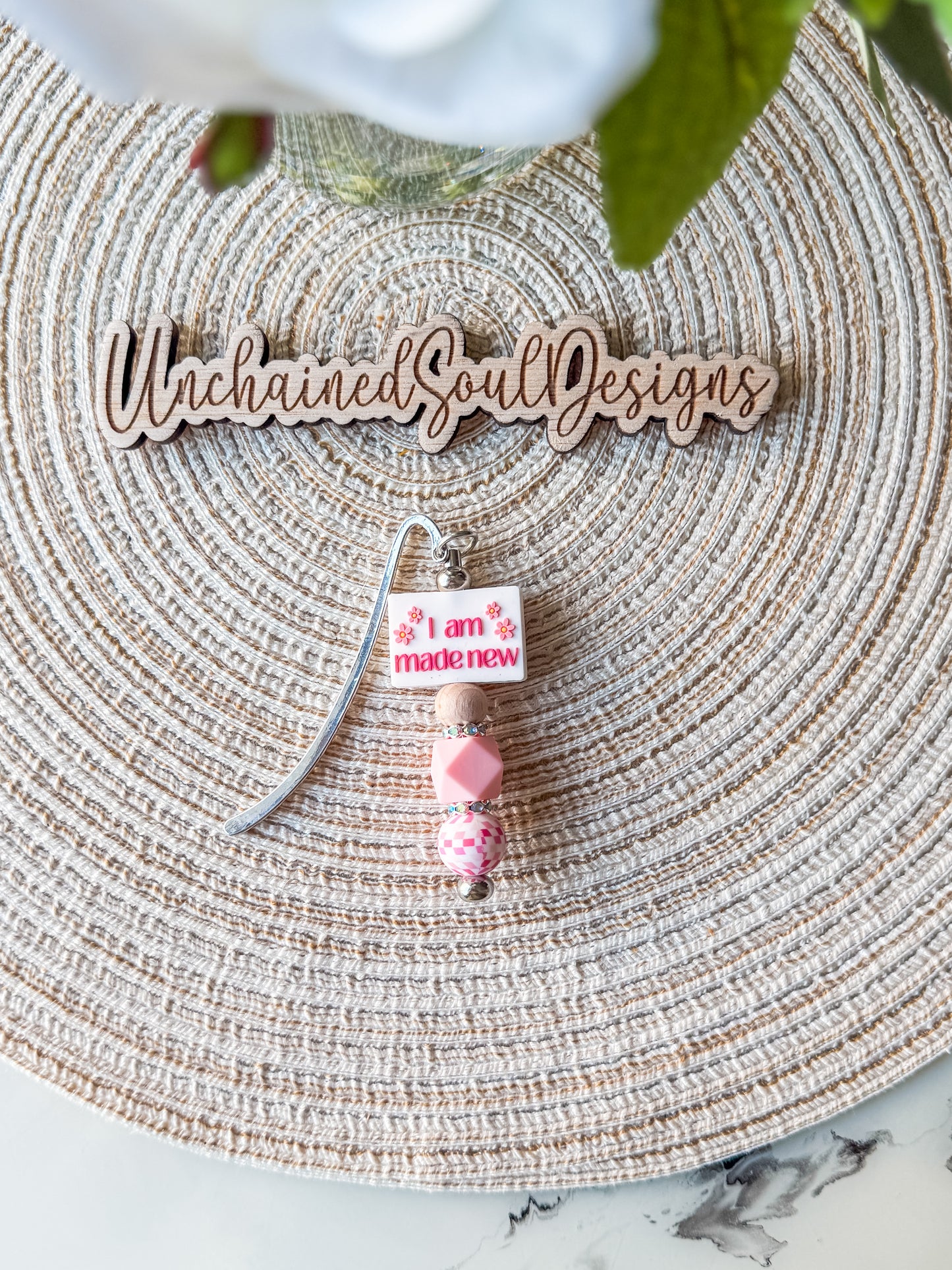 I Am Made New| Beaded Bookmark