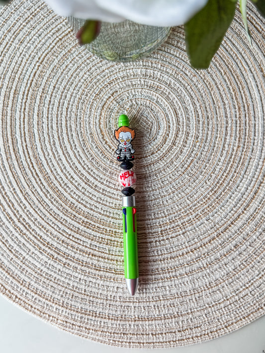 Scary Clown| Beaded Pen