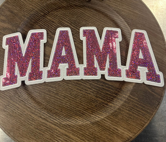 Sequin Mama patch Crewneck