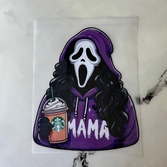 Ghost Face-Mama-Coffee| Adult Tee