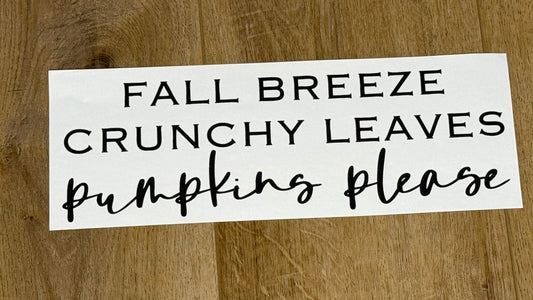 Fall Breeze, Leaves, Pumpkins| Adult Tee