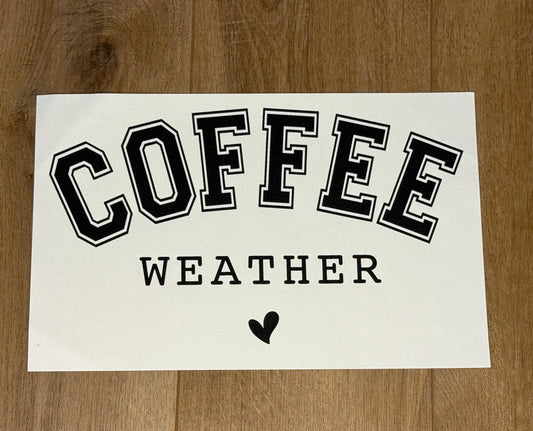 Coffee Weather (Single Color)| Adult Tee