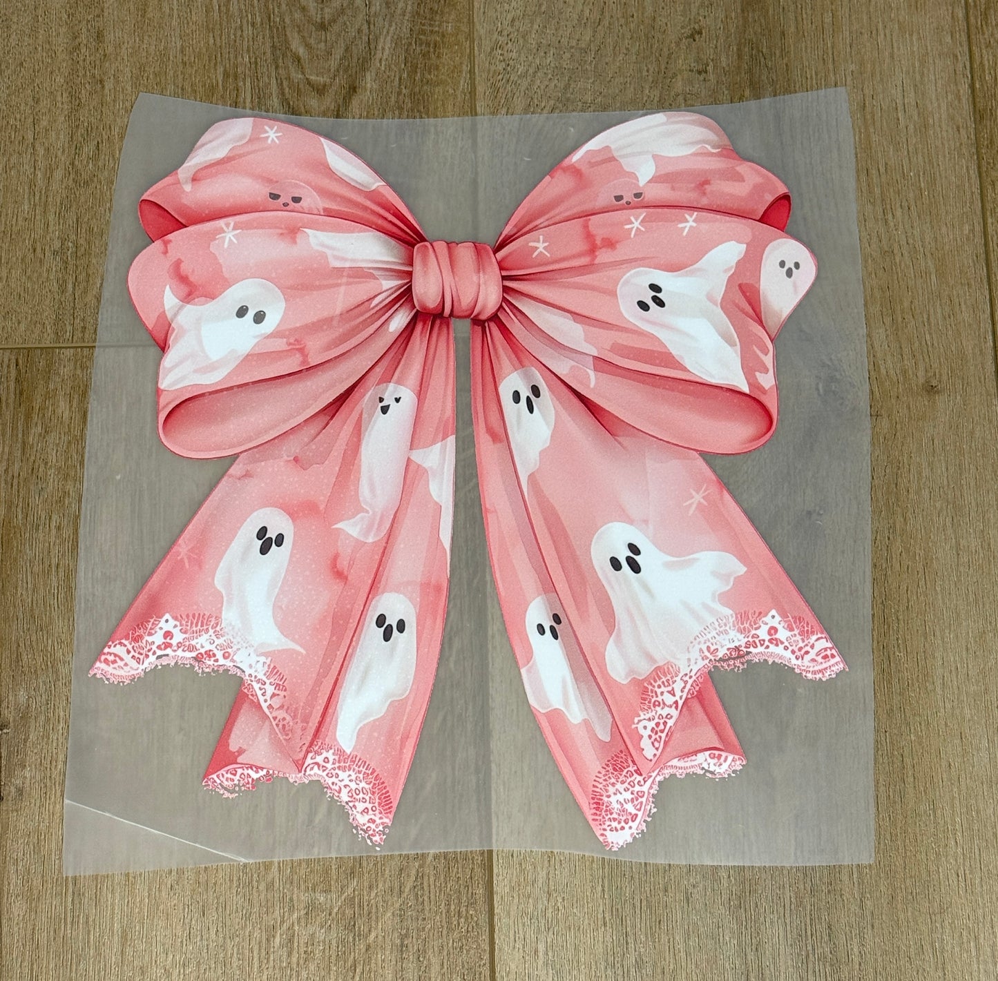 Pink Ghost Bow| Adult Tee