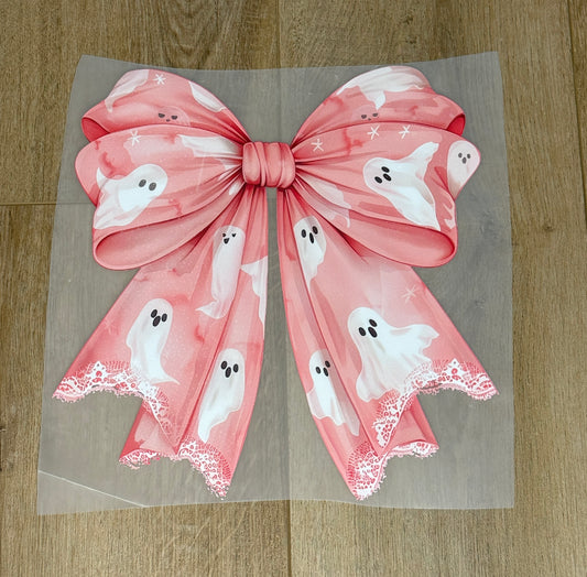 Pink Ghost Bow| Adult Tee