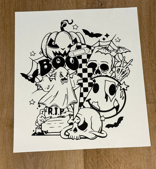 Boo collage| Adult Tee