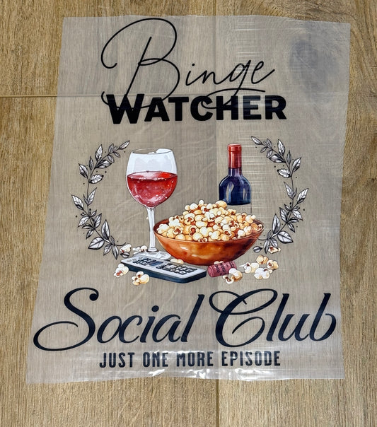 Binge Watcher Social Club| Adult Tee