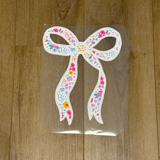 Colorful Lace Bow| Adult Tee