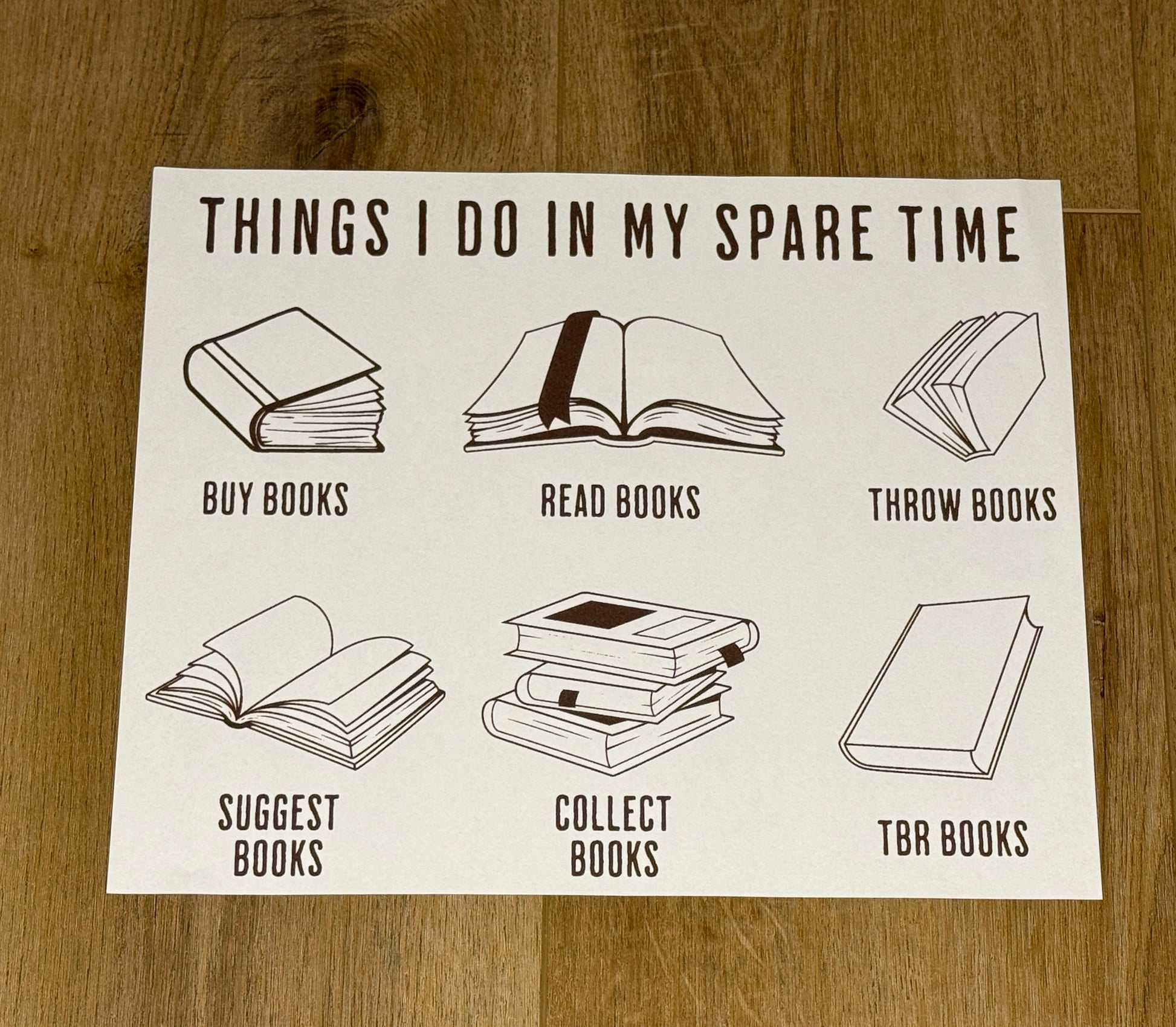 Screen Print Transfer with books for book lovers