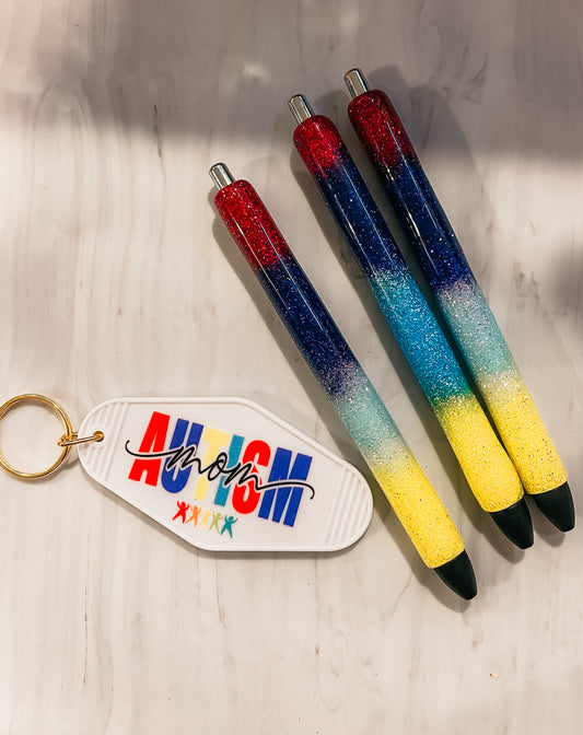 Autism Acceptance Glitter Pens