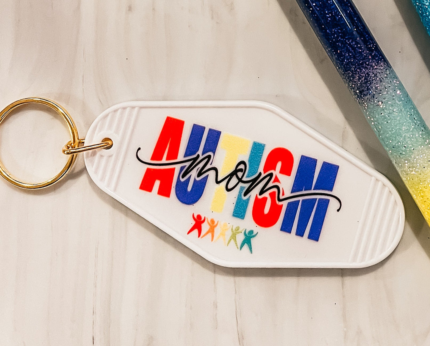 Autism Mom| Motel Keychain