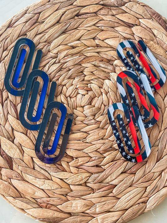 Police and Firefighter Jumbo Paperclip Bookmark