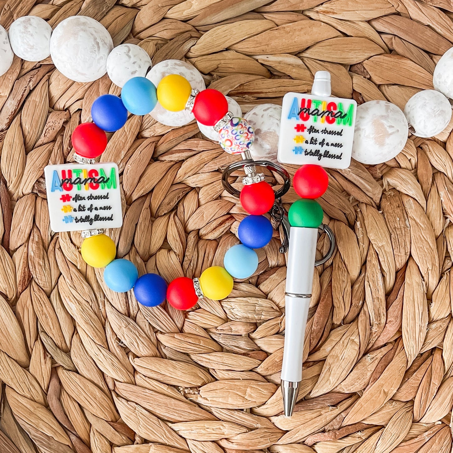 Autism Mama| Wristlet + Pen or Individual