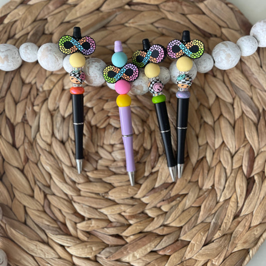 Autism Infinity with Multi-Hearts| Pen