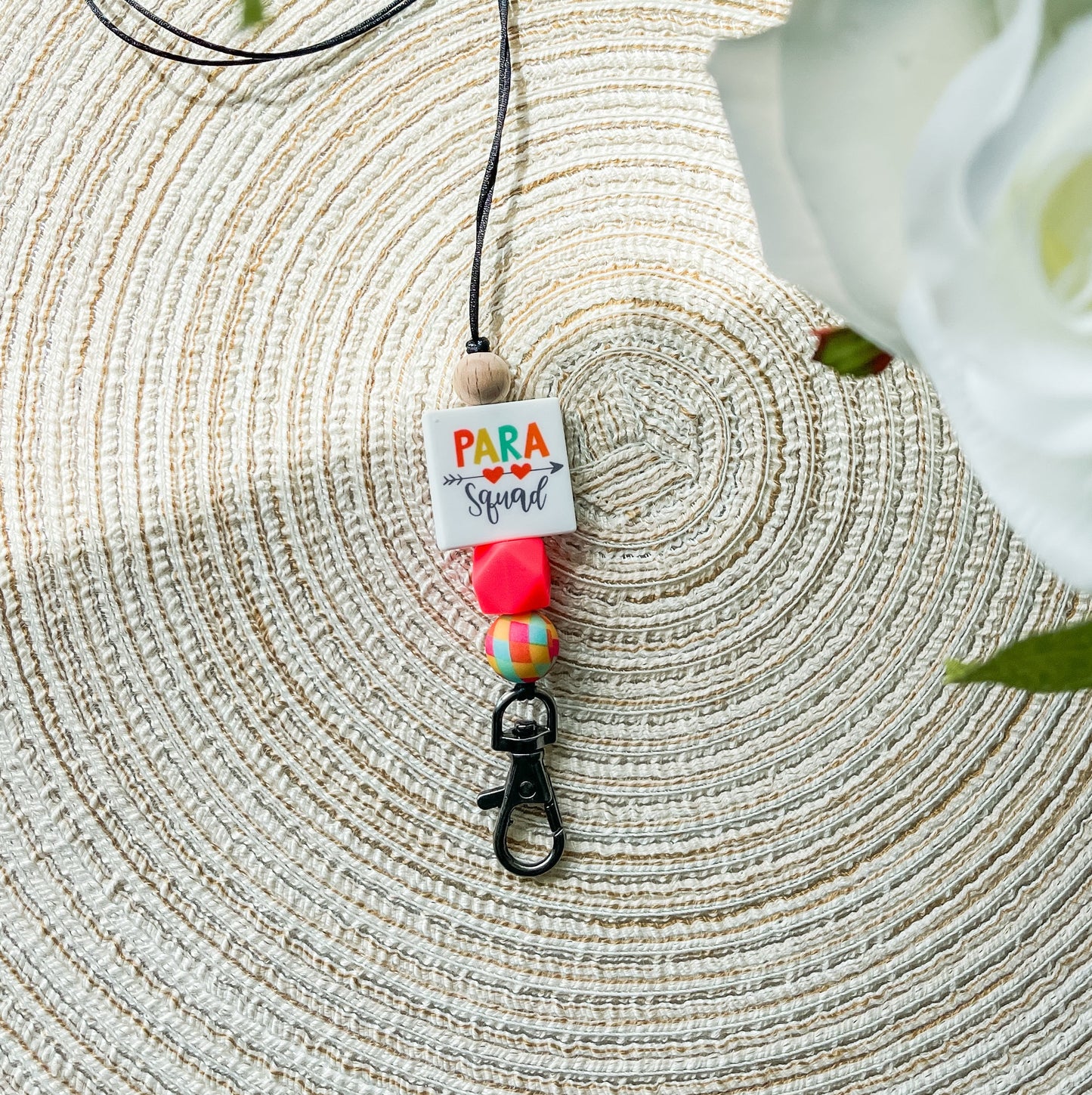 Para Squad| Handmade Beaded Lanyard