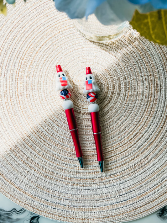 3D American Flag Ghost Pen