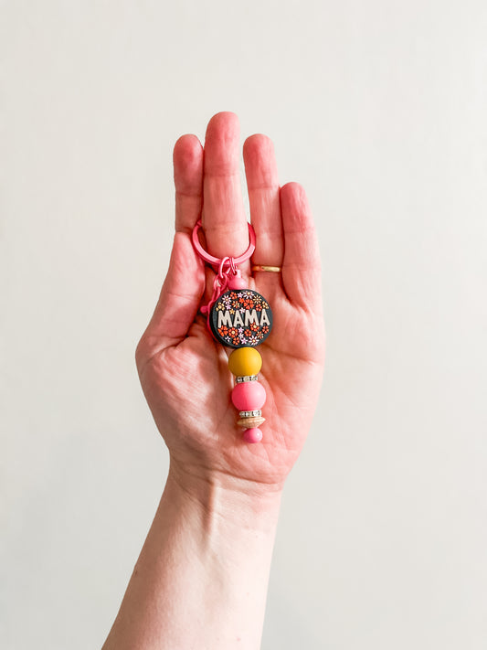 Floral Mama (boho)| Keychain