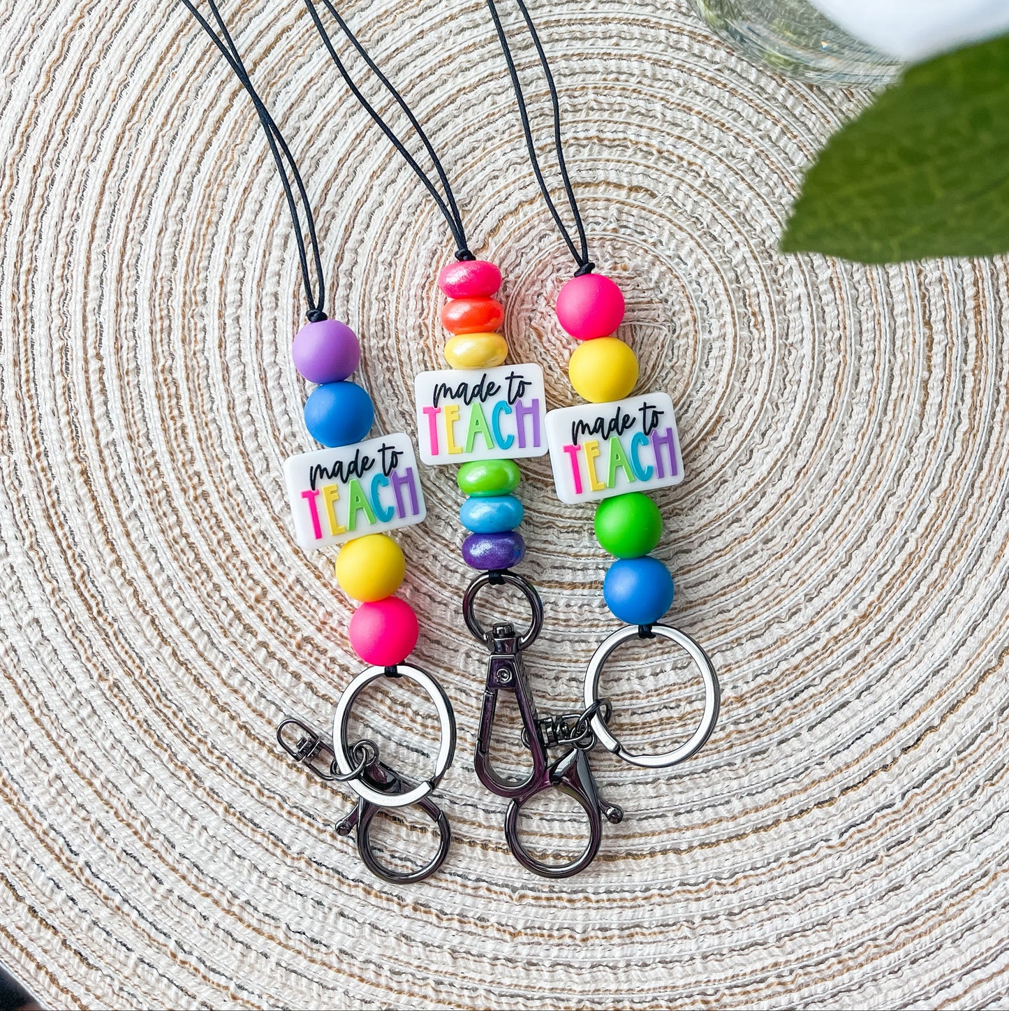 Made to Teach| Handmade Beaded Lanyard
