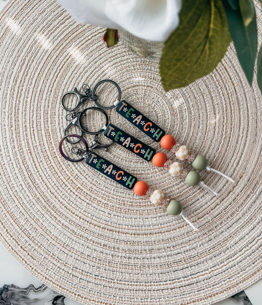 (Boho) Teach| Keychain
