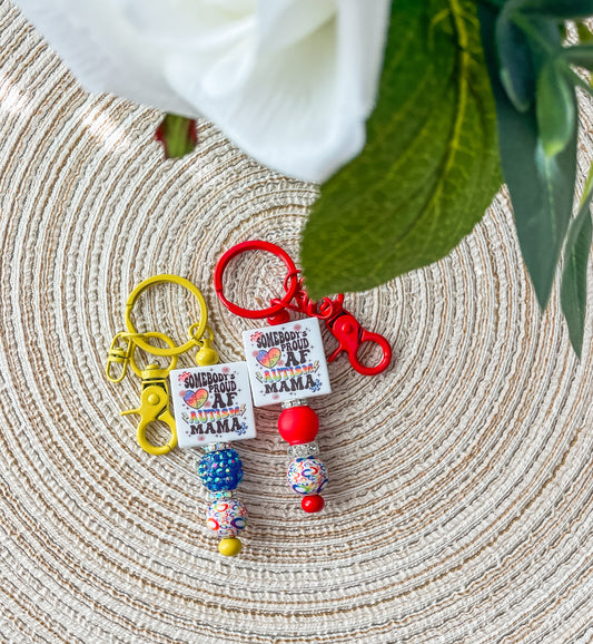 Somebody’s Proud AF Autism Mama| Bar Keychain