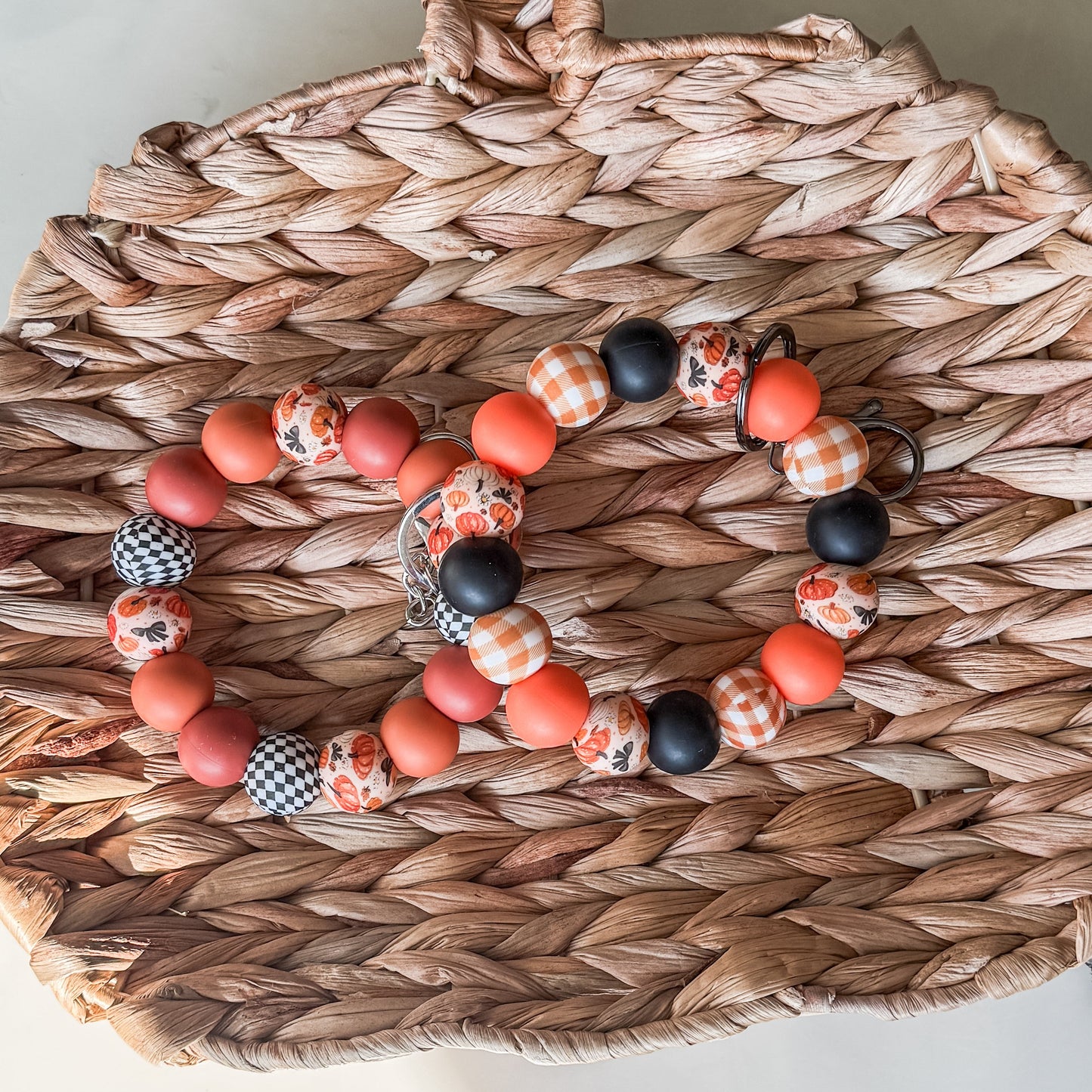 Fall Checkered Wristlets