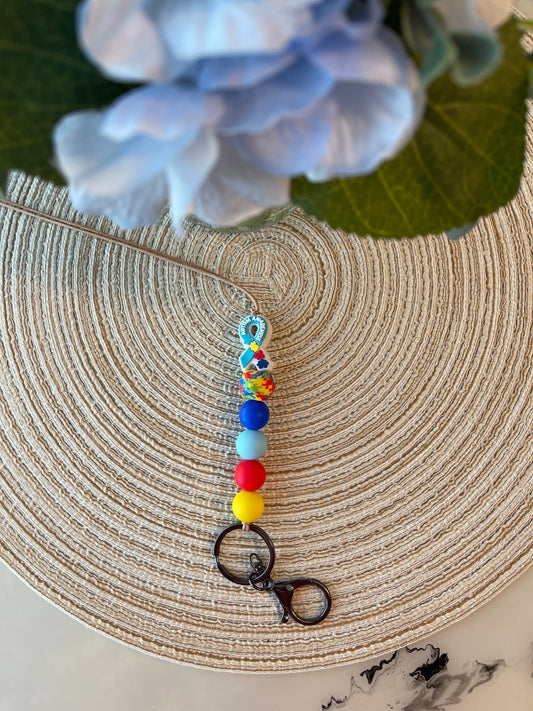 Autism Awareness Ribbon| Lanyard
