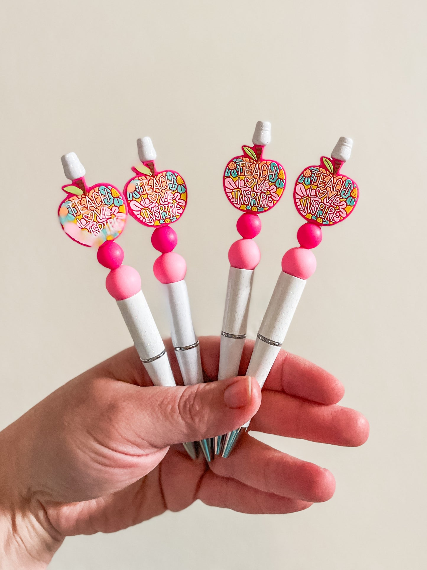 Teach Love Inspire (Pink) Floral| Pen
