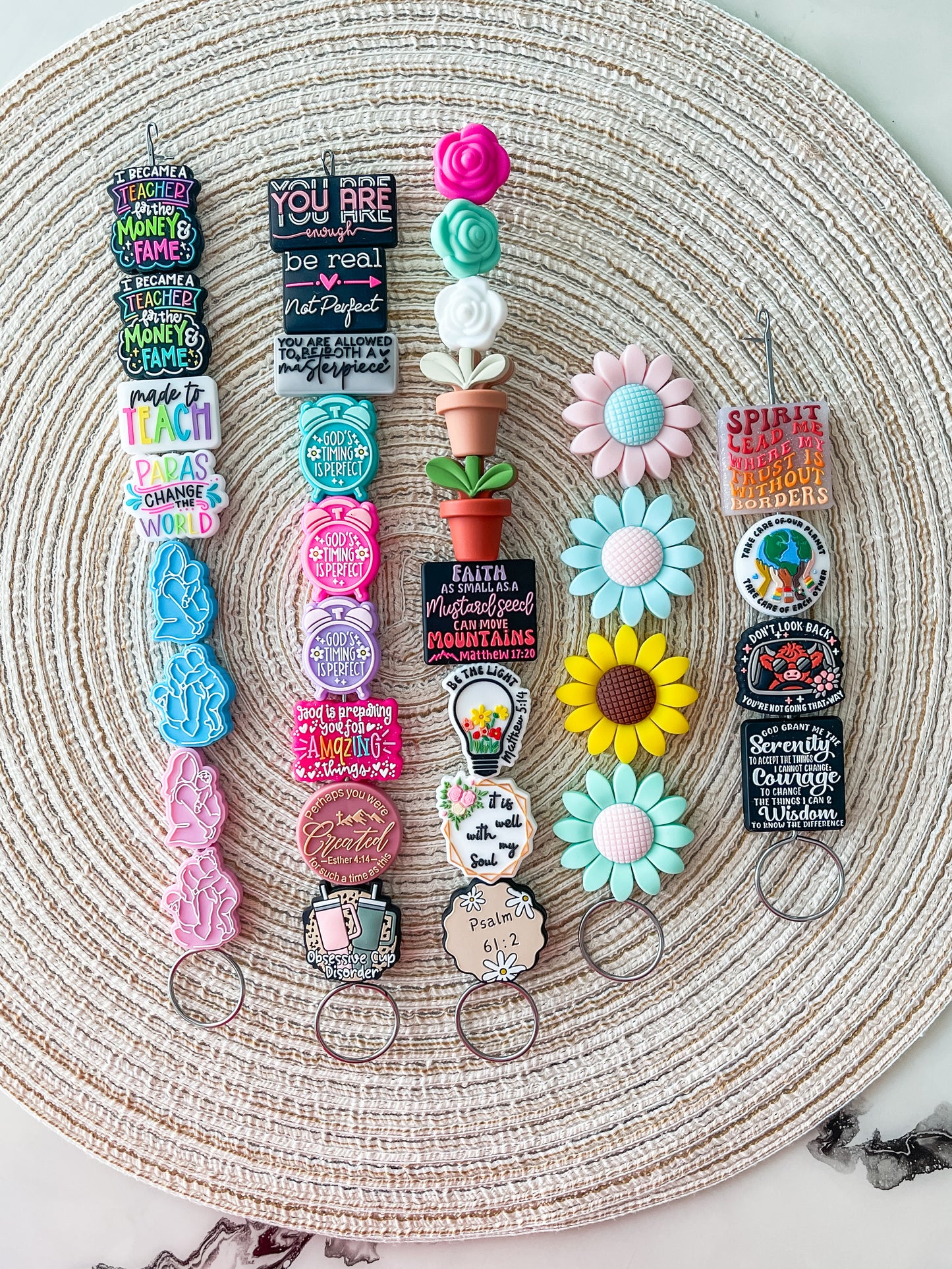 Custom Straw Charms