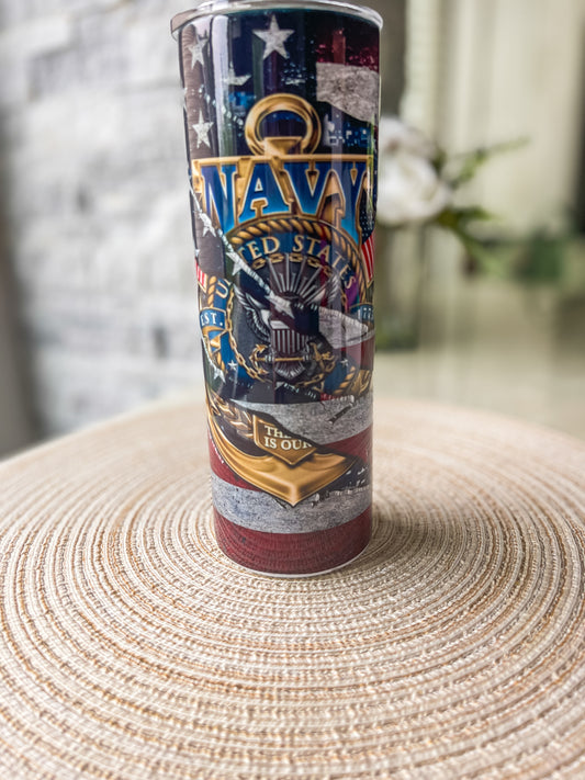Navy Tumbler Set