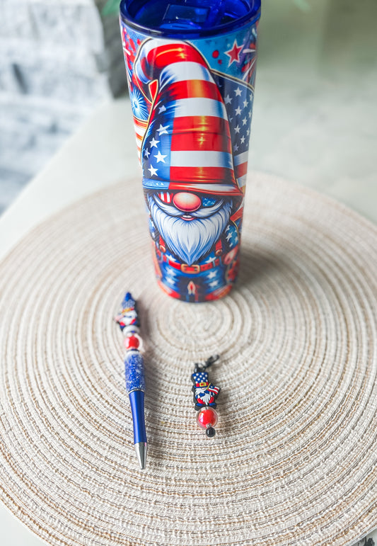 Patriotic Gnome SET-LIMITED TIME- Tumbler