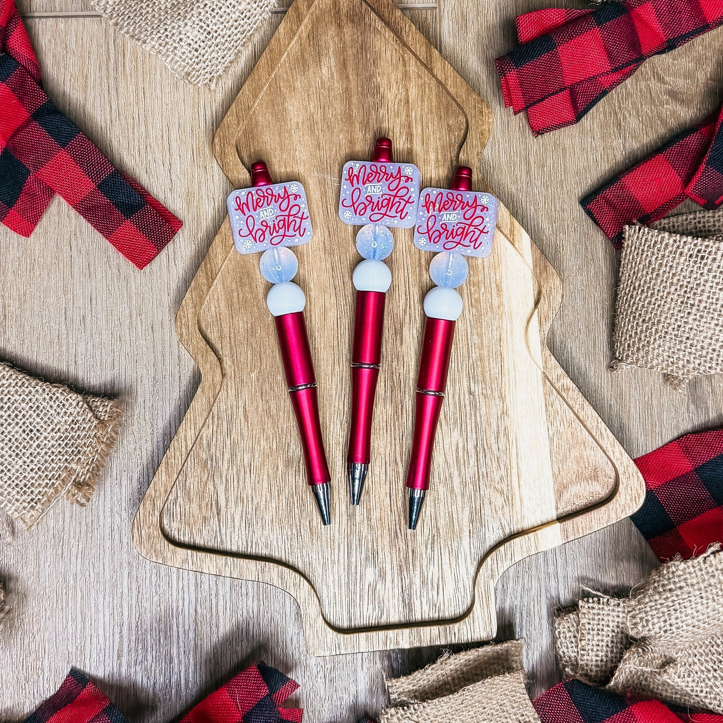 Merry And Bright (Red) Pen