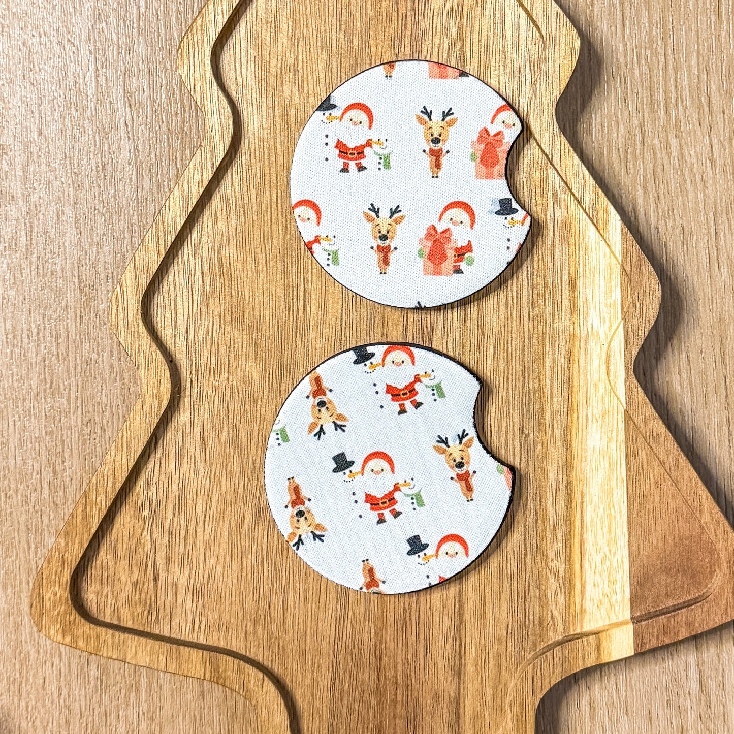 Santa and Friends | Car Coasters