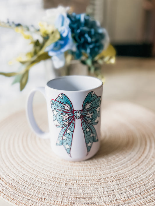 Patriotic Bow Mug