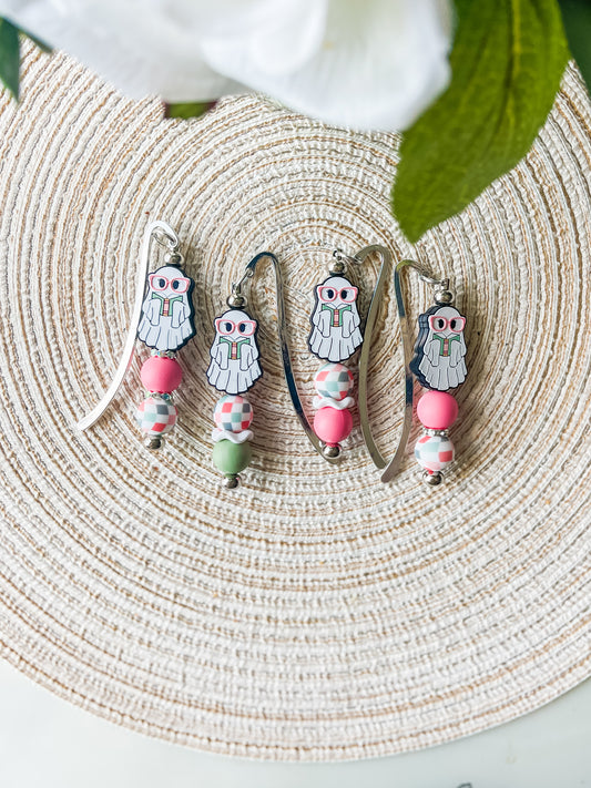 Georgie-The Reading Ghost| Beaded Bookmark